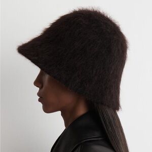 Vintage Angora Chocolate Brown Bucket hat